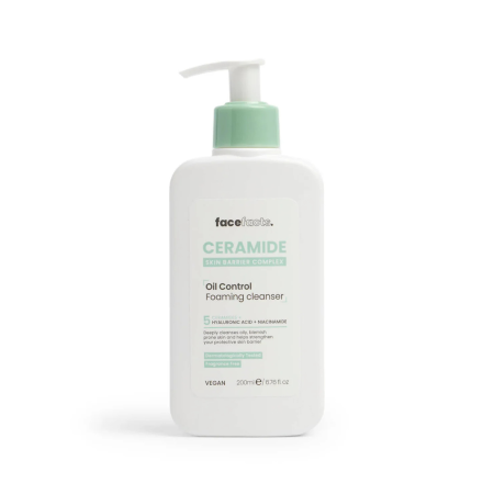 Face Facts pěnový čisticí gel s ceramidy pro regulaci mazu, Ceramide - Oil Control Foaming Cleanser, 200ml