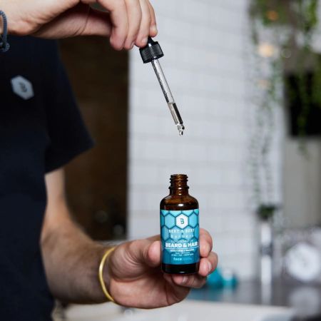 Bert & Bert vyživující olej na vlasy a vousy, Men's Beard and Hair Oil, 50ml