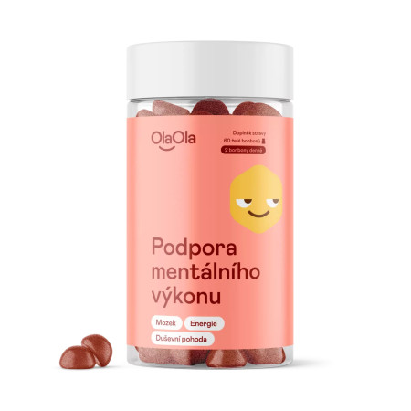 OlaOla želé podpora mentálního výkonu s čínskými houbami, 60 želé bonbónů