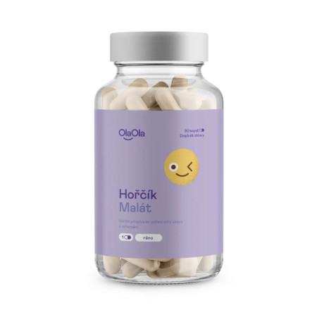 OlaOla hořčík malát podporující energii, Malate Magnesium Energie, 90 kapslí