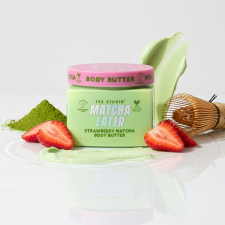 Yes Studio tělové máslo, Strawberry Matcha, 400g