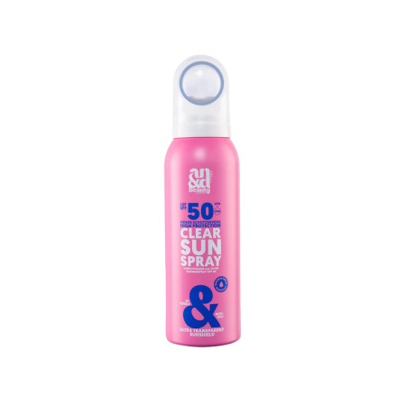 AN&D neviditelný ochranný sprej SPF50 na pleť a tělo, Clear Sun Spray, 100ml