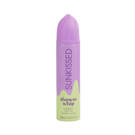 Sunkissed šlehačková sprchová pěna Shower Whip Blueberry Matcha, 250ml