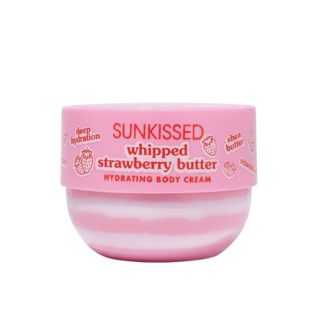 Sunkissed hydratační šlehané tělové máslo, Strawberry Butter, 270g
