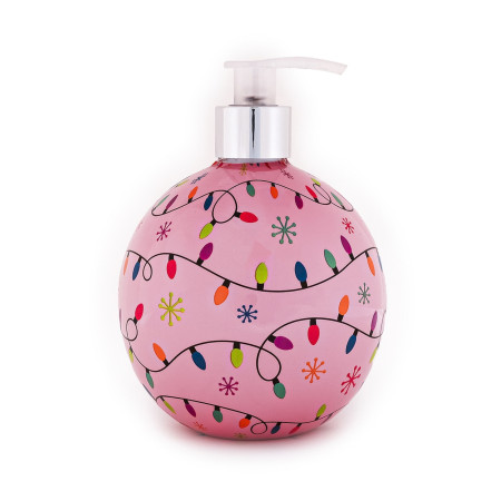 Tri Coastal tekuté mýdlo na ruce ve vánočním designu - baňka, Sugared Plum, 500ml