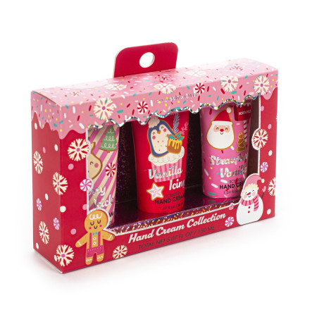 Tri Coastal sada voňavých krémů na ruce ve vánočním dárkovém balení, Hand Cream Collection, 3x50ml