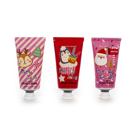 Tri Coastal sada voňavých krémů na ruce ve vánočním dárkovém balení, Hand Cream Collection, 3x50ml