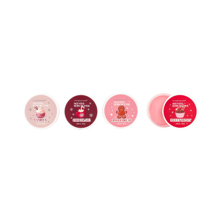 Tri Coastal vánoční dárková sada voňavých tělových másel v kovové krabičce, Body Butter Set, 4x50g