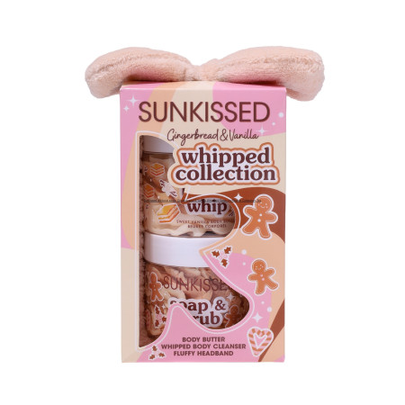 Sunkissed dárková sada, Gingerbread & Vanilla Whipped Soap and Butter Collection, 3ks