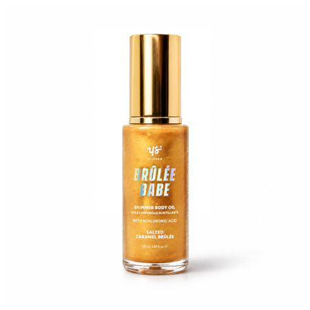 Yes Studio třpytivý olej na tělo, Shimmer Body Oil Salted Caramel Brulee, 50ml