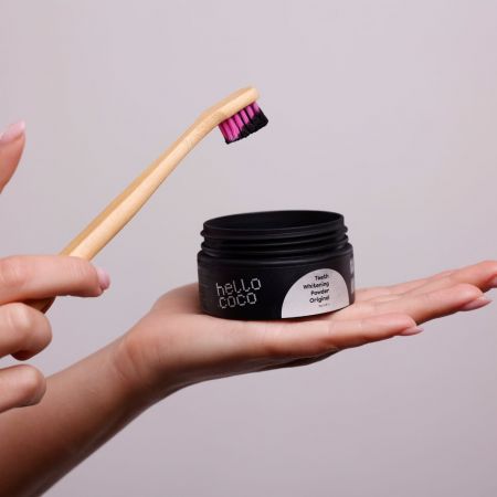 hello coco aktivní uhlí na bělení zubů, Original, 30g