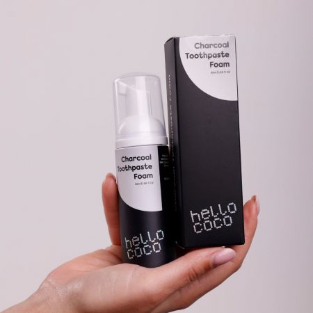 hello coco čístící pěna aktivním uhlí, 50ml, Mint